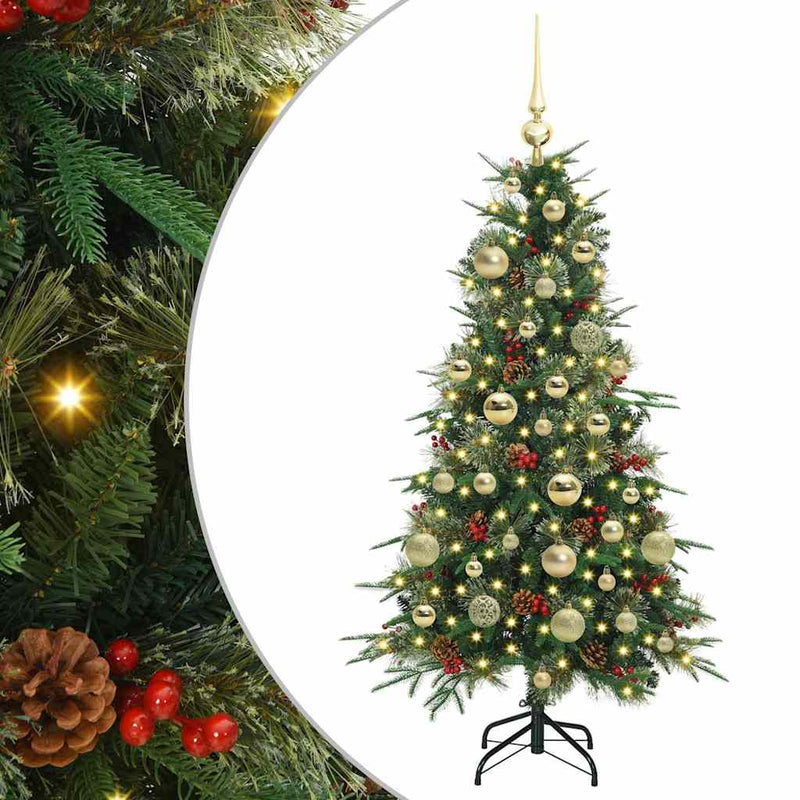 Load image into Gallery viewer, Vidaxl kunstmatige inklapbare kerstboom groen 120 cm pe en pvc