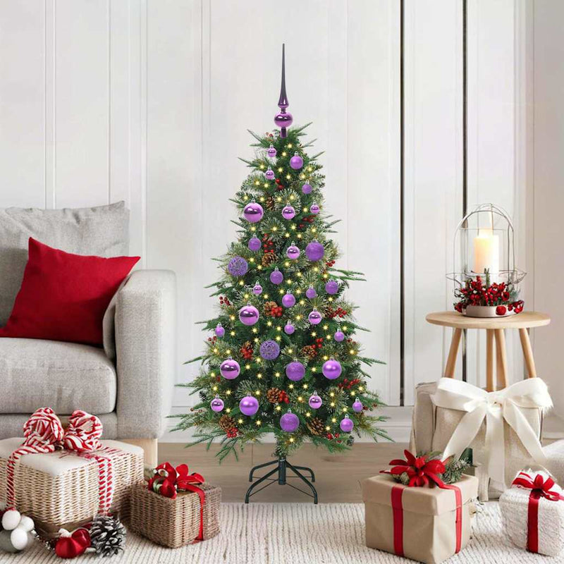Load image into Gallery viewer, Vidaxl kunstmatige inklapbare kerstboom groen 120 cm pe en pvc