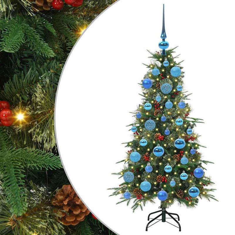 Load image into Gallery viewer, Vidaxl kunstmatige inklapbare kerstboom groen 120 cm pe en pvc