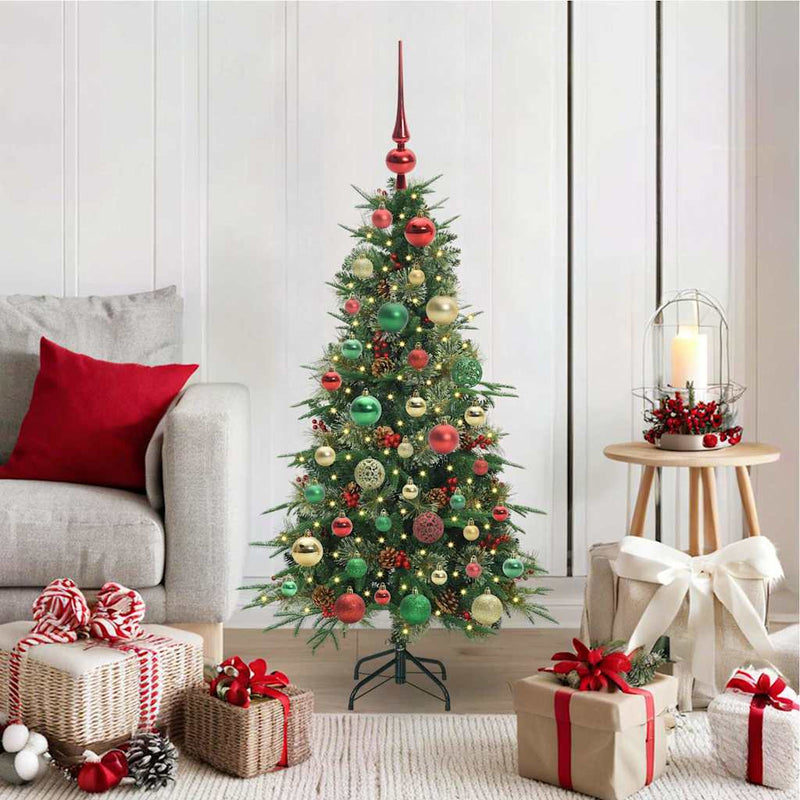 Load image into Gallery viewer, Vidaxl kunstmatige inklapbare kerstboom groen 120 cm pe en pvc
