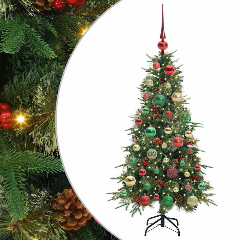 Load image into Gallery viewer, Vidaxl kunstmatige inklapbare kerstboom groen 120 cm pe en pvc