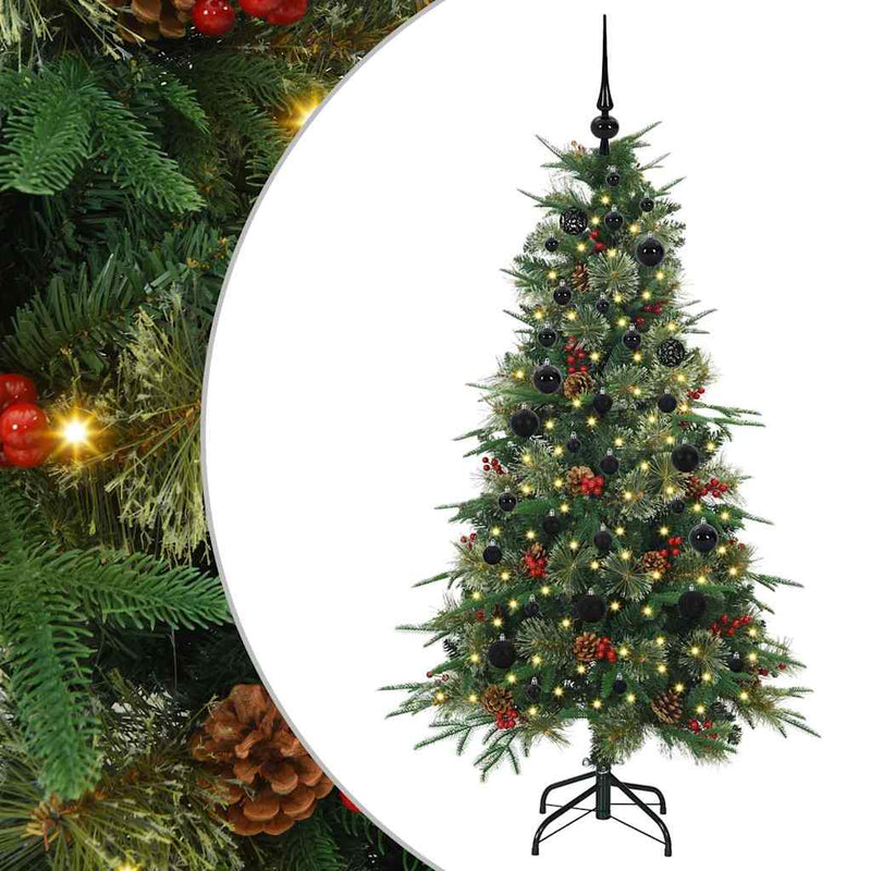 Load image into Gallery viewer, Vidaxl kunstmatige inklapbare kerstboom groen 150 cm pe en pvc