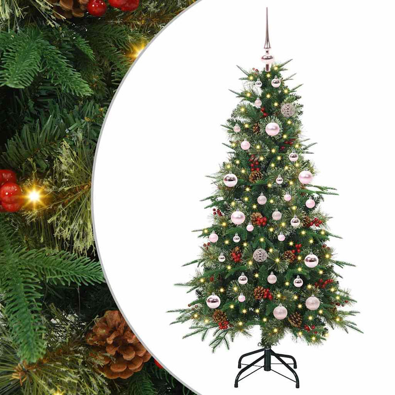 Load image into Gallery viewer, Vidaxl kunstmatige inklapbare kerstboom groen 150 cm pe en pvc