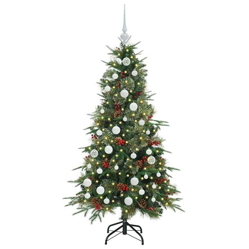 Load image into Gallery viewer, Vidaxl kunstmatige inklapbare kerstboom groen 150 cm pe en pvc