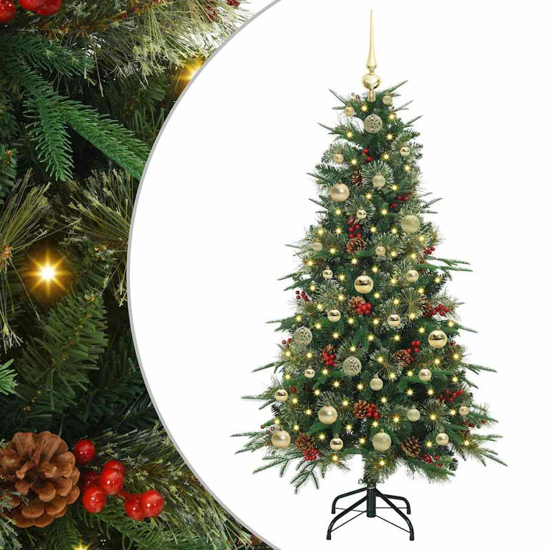 Load image into Gallery viewer, Vidaxl kunstmatige inklapbare kerstboom groen 150 cm pe en pvc