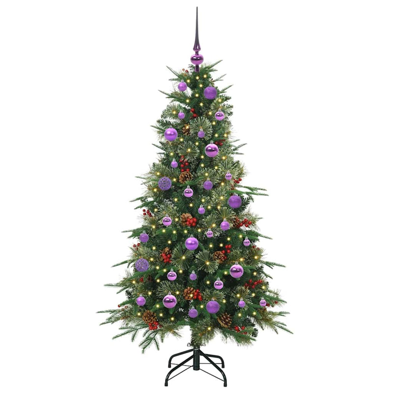 Load image into Gallery viewer, Vidaxl kunstmatige inklapbare kerstboom groen 150 cm pe en pvc