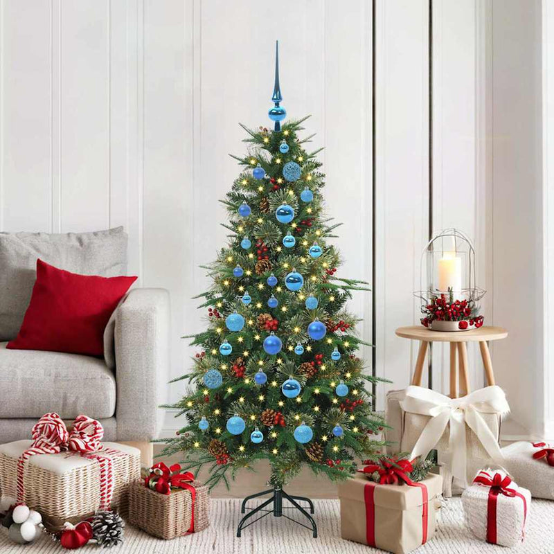 Load image into Gallery viewer, Vidaxl kunstmatige inklapbare kerstboom groen 150 cm pe en pvc