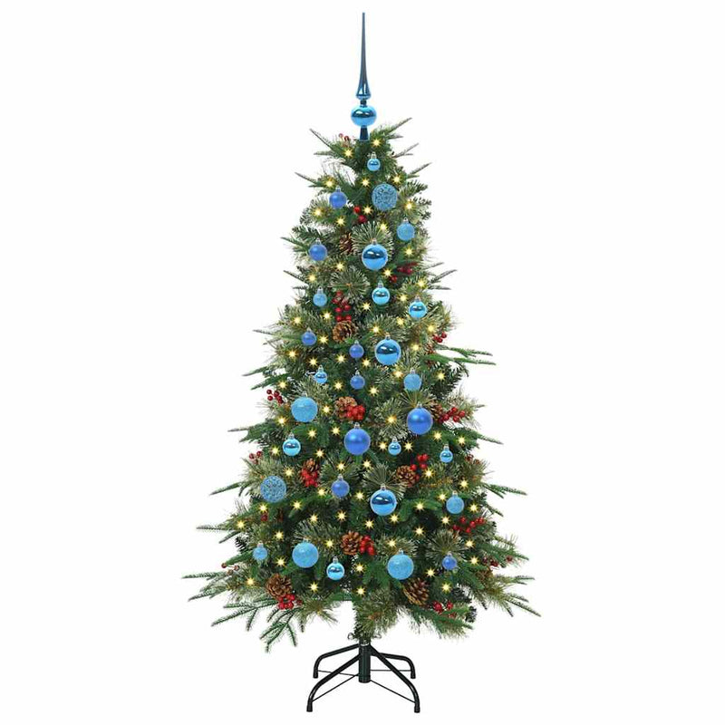 Load image into Gallery viewer, Vidaxl kunstmatige inklapbare kerstboom groen 150 cm pe en pvc