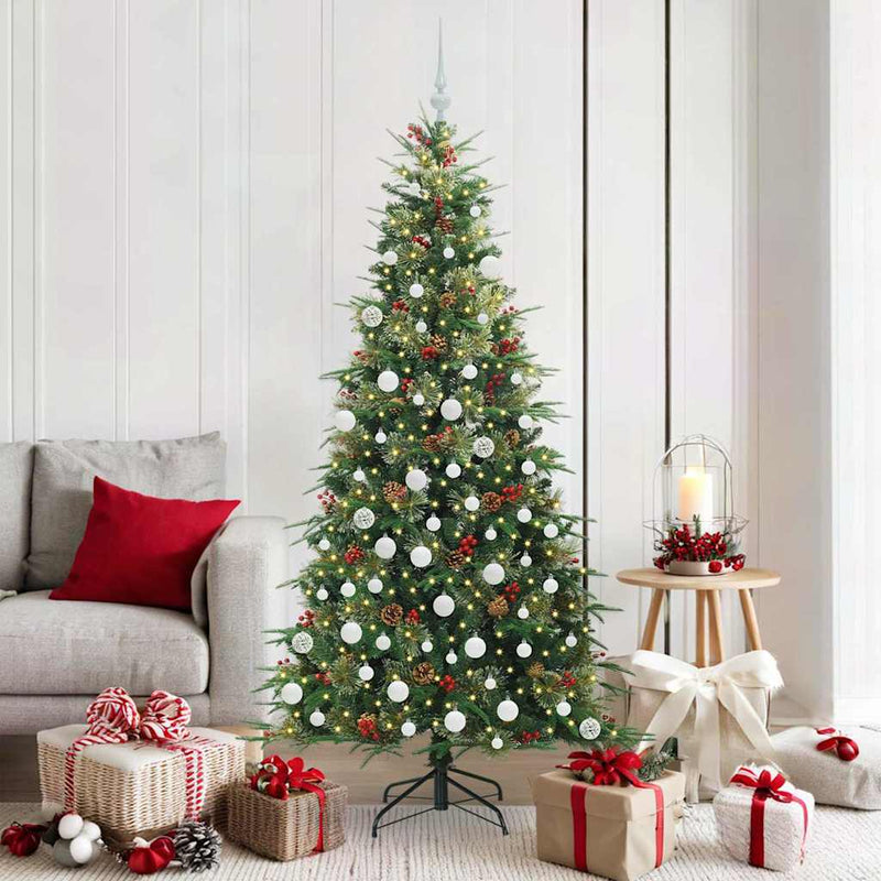 Load image into Gallery viewer, Vidaxl kunstmatige inklapbare kerstboom groen 180 cm pe en pvc