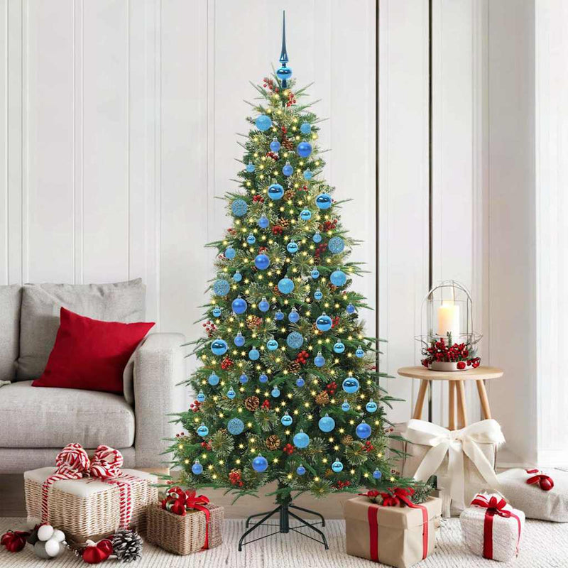 Load image into Gallery viewer, Vidaxl kunstmatige inklapbare kerstboom groen 180 cm pe en pvc