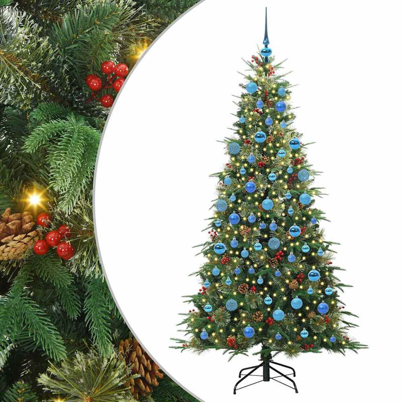 Load image into Gallery viewer, Vidaxl kunstmatige inklapbare kerstboom groen 180 cm pe en pvc