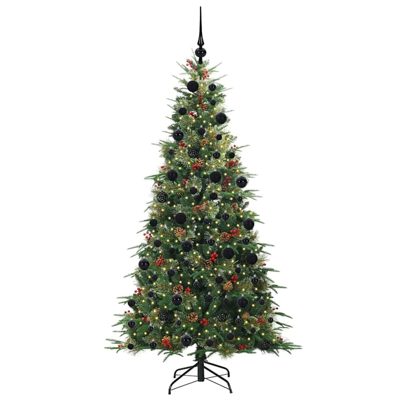 Load image into Gallery viewer, Vidaxl kunstmatige inklapbare kerstboom groen 210 cm pe en pvc