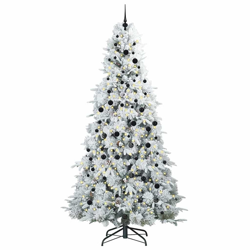 Load image into Gallery viewer, Vidaxl kunstmatige inklapbare kerstboom wit 240 cm pe en pvc