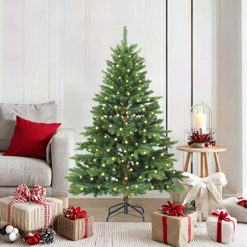 Load image into Gallery viewer, Vidaxl kunstkerstboom met 150 led met standaard groen 150 cm pe en pvc