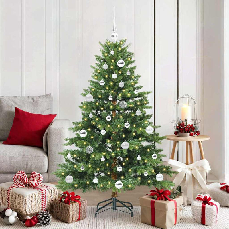Load image into Gallery viewer, Vidaxl kunstkerstboom met 150 led met standaard groen 150 cm pe en pvc