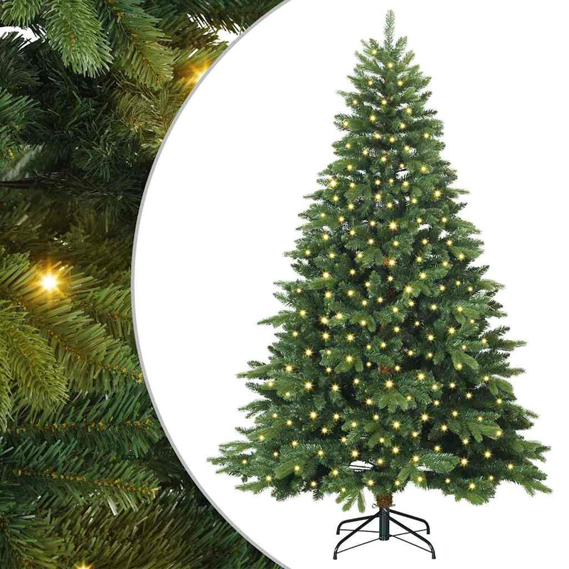 Load image into Gallery viewer, Vidaxl kunstkerstboom met 300 led met standaard groen 180 cm pe en pvc