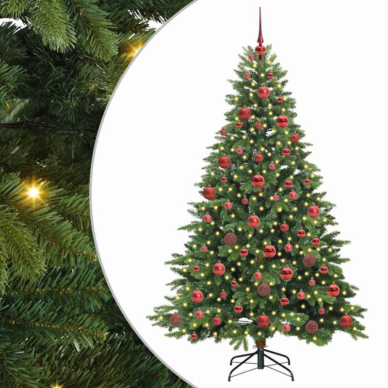 Load image into Gallery viewer, Vidaxl kunstkerstboom met 300 led met standaard groen 180 cm pe en pvc