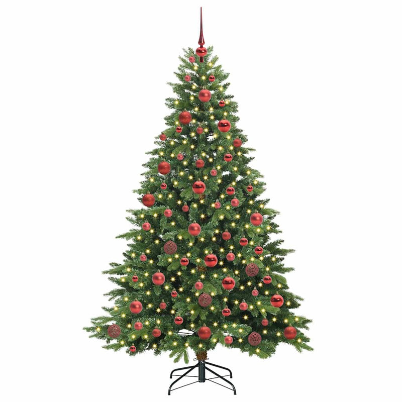 Load image into Gallery viewer, Vidaxl kunstkerstboom met 300 led met standaard groen 180 cm pe en pvc