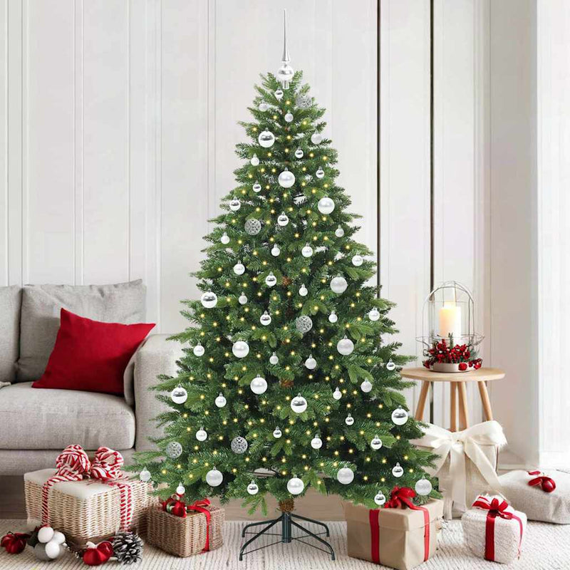 Load image into Gallery viewer, Vidaxl kunstkerstboom met 300 led met standaard groen 180 cm pe en pvc