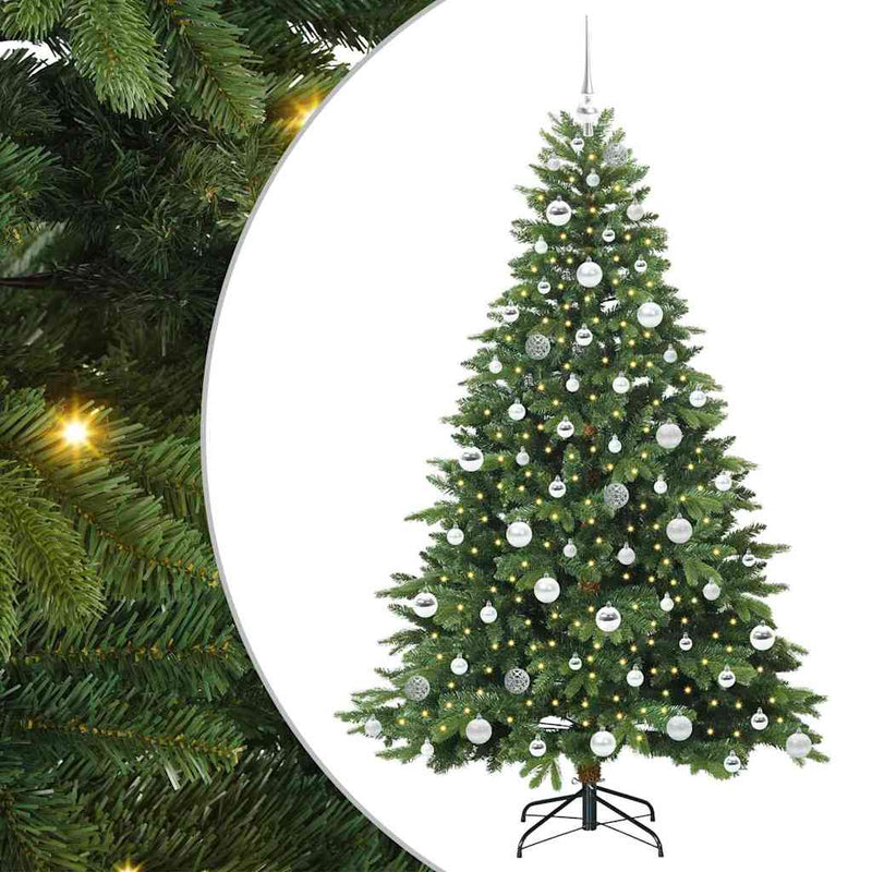 Load image into Gallery viewer, Vidaxl kunstkerstboom met 300 led met standaard groen 180 cm pe en pvc