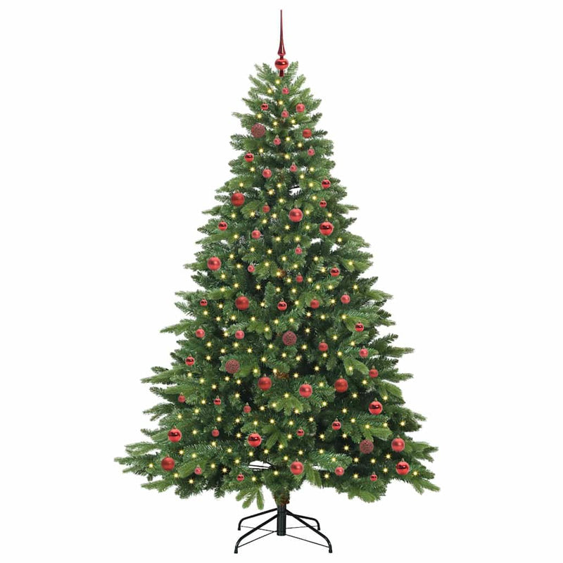 Load image into Gallery viewer, Vidaxl kunstkerstboom met 300 led met standaard groen 210 cm pe en pvc