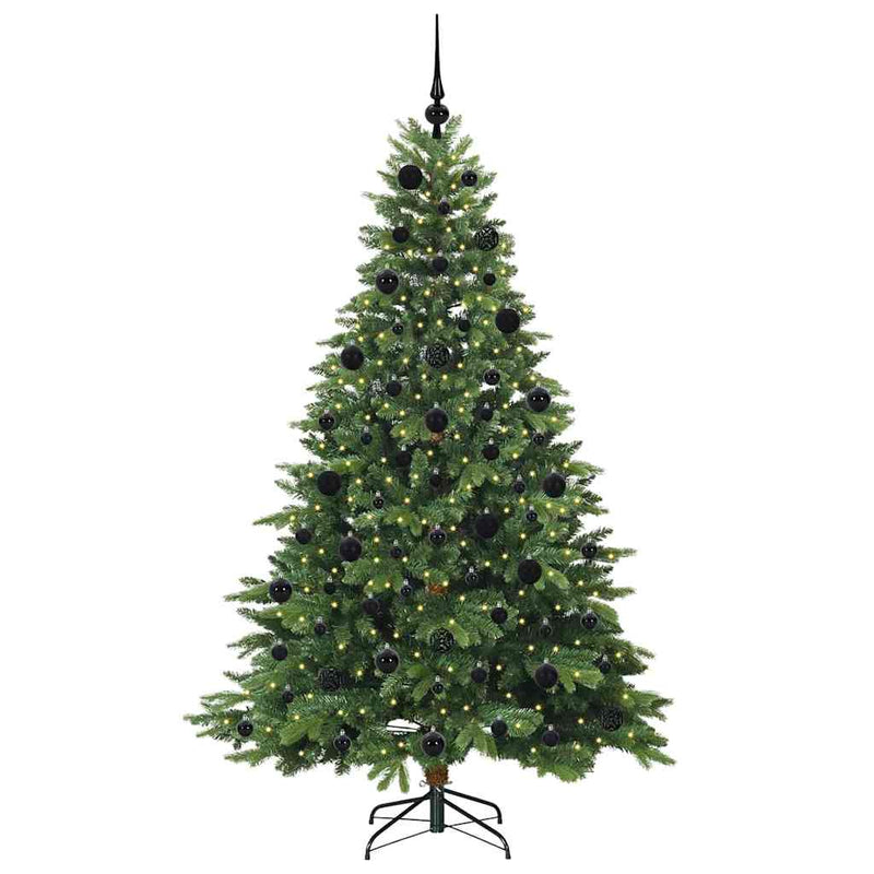 Load image into Gallery viewer, Vidaxl kunstkerstboom met 300 led met standaard groen 210 cm pe en pvc