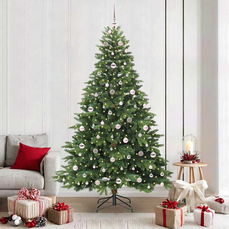 Load image into Gallery viewer, Vidaxl kunstkerstboom met 300 led met standaard groen 210 cm pe en pvc