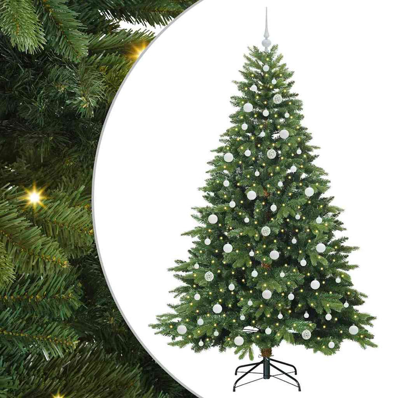 Load image into Gallery viewer, Vidaxl kunstkerstboom met 300 led met standaard groen 210 cm pe en pvc