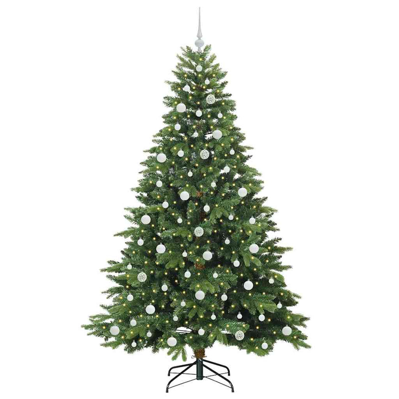 Load image into Gallery viewer, Vidaxl kunstkerstboom met 300 led met standaard groen 210 cm pe en pvc