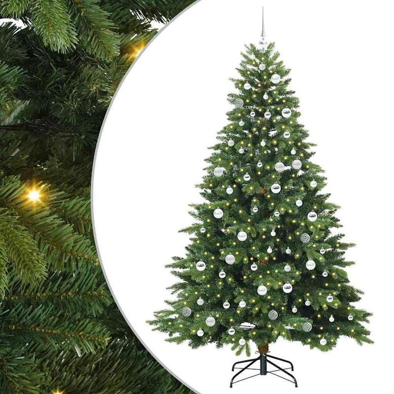 Load image into Gallery viewer, Vidaxl kunstkerstboom met 300 led met standaard groen 210 cm pe en pvc