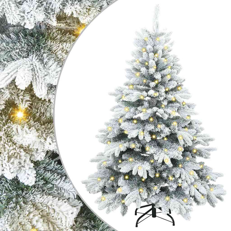 Load image into Gallery viewer, Vidaxl kunstkerstboom met 150 led met standaard wit 120 cm pe en pvc