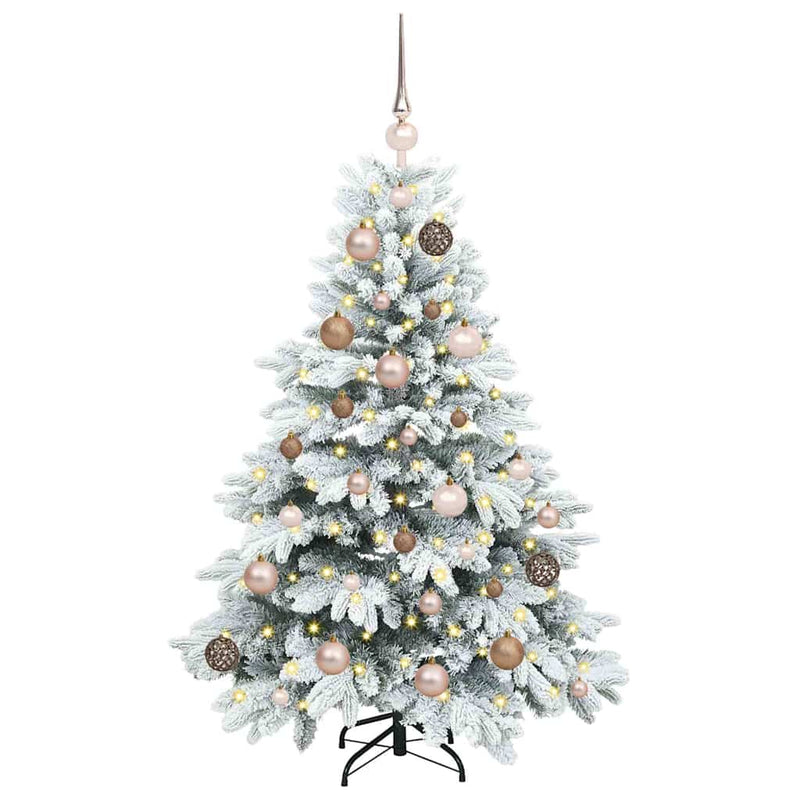 Load image into Gallery viewer, Vidaxl kunstkerstboom met 150 led met standaard wit 120 cm pe en pvc