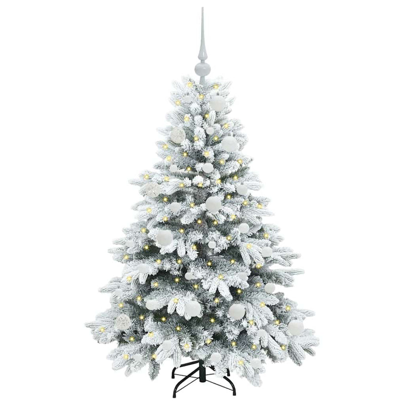 Load image into Gallery viewer, Vidaxl kunstkerstboom met 150 led met standaard wit 120 cm pe en pvc