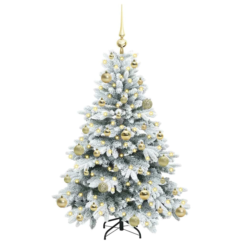 Load image into Gallery viewer, Vidaxl kunstkerstboom met 150 led met standaard wit 120 cm pe en pvc
