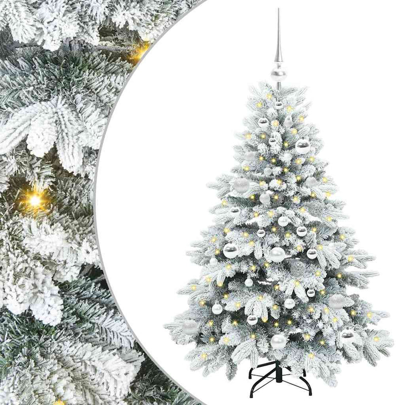 Load image into Gallery viewer, Vidaxl kunstkerstboom met 150 led met standaard wit 120 cm pe en pvc
