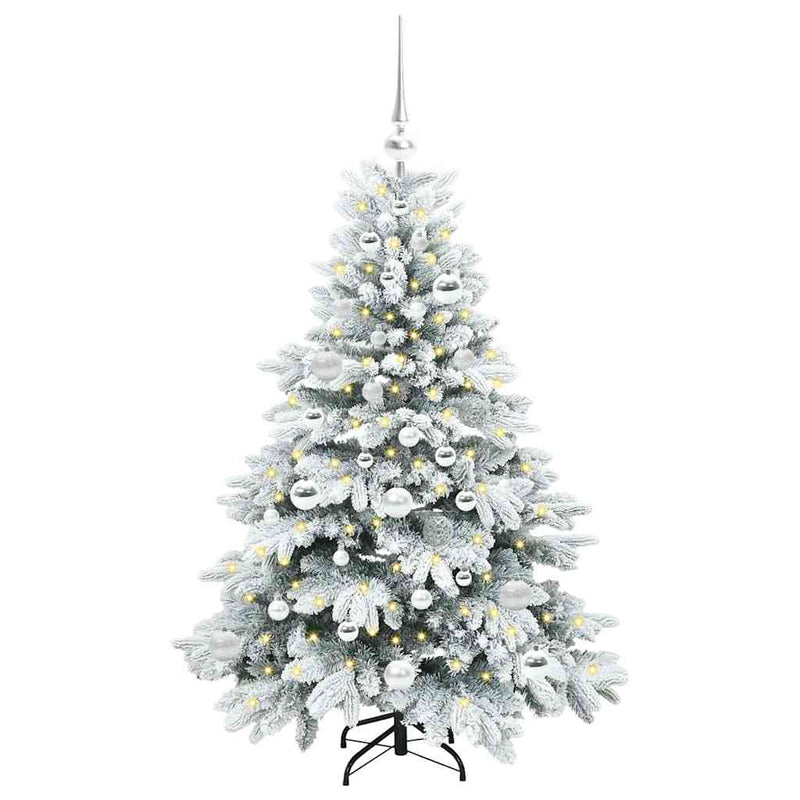 Load image into Gallery viewer, Vidaxl kunstkerstboom met 150 led met standaard wit 120 cm pe en pvc