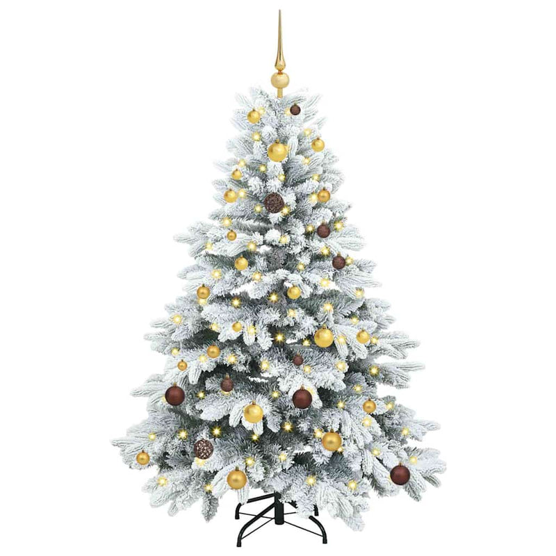 Load image into Gallery viewer, Vidaxl kunstkerstboom met 150 led met standaard wit 150 cm pe en pvc
