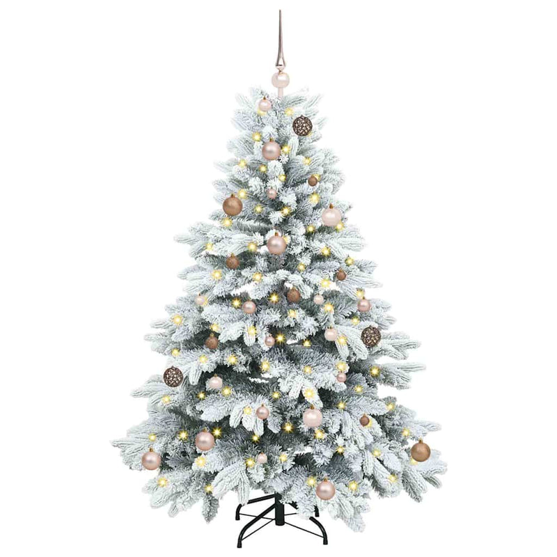 Load image into Gallery viewer, Vidaxl kunstkerstboom met 150 led met standaard wit 150 cm pe en pvc
