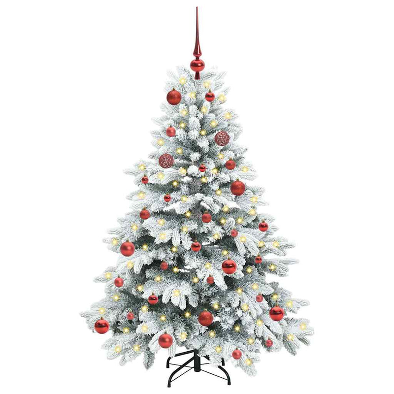 Load image into Gallery viewer, Vidaxl kunstkerstboom met 150 led met standaard wit 150 cm pe en pvc