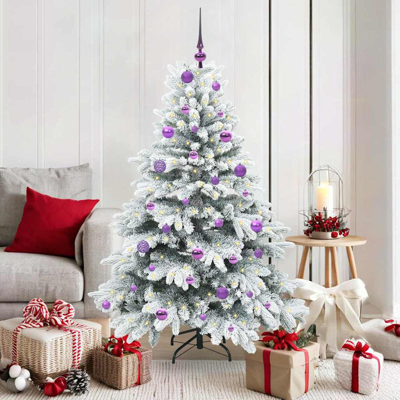 Load image into Gallery viewer, Vidaxl kunstkerstboom met 150 led met standaard wit 150 cm pe en pvc