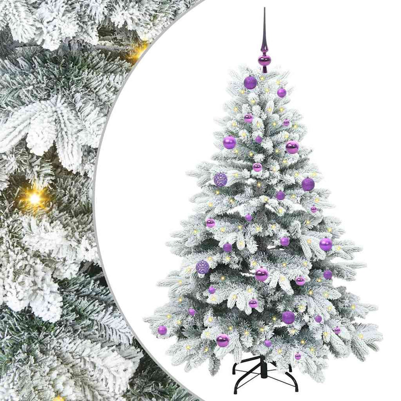 Load image into Gallery viewer, Vidaxl kunstkerstboom met 150 led met standaard wit 150 cm pe en pvc