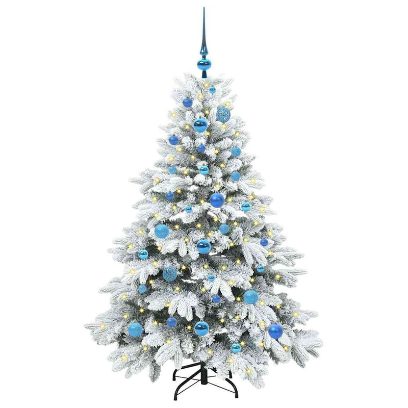 Load image into Gallery viewer, Vidaxl kunstkerstboom met 150 led met standaard wit 150 cm pe en pvc