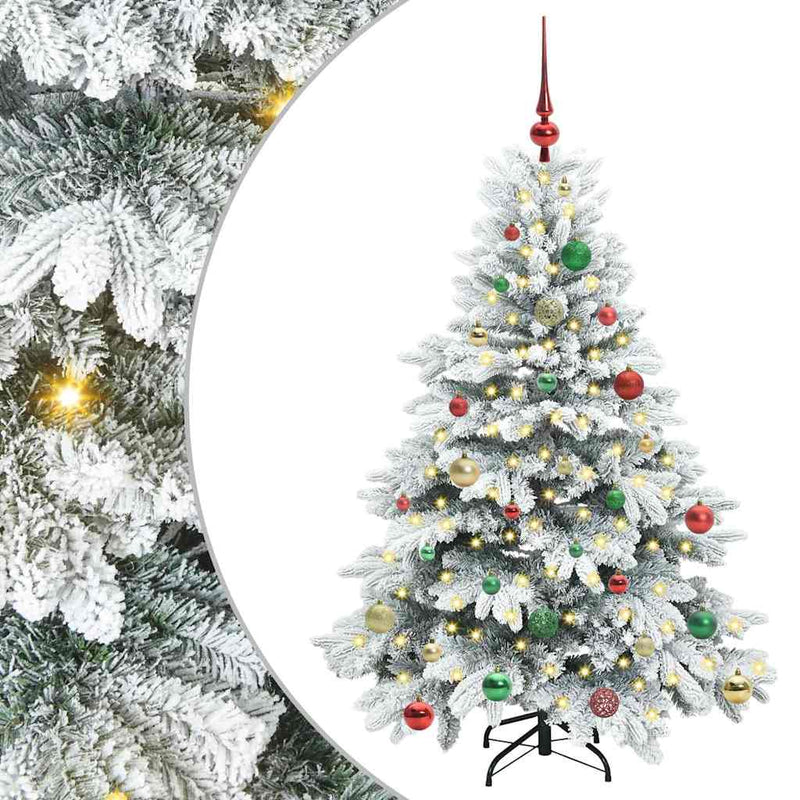 Load image into Gallery viewer, Vidaxl kunstkerstboom met 150 led met standaard wit 150 cm pe en pvc