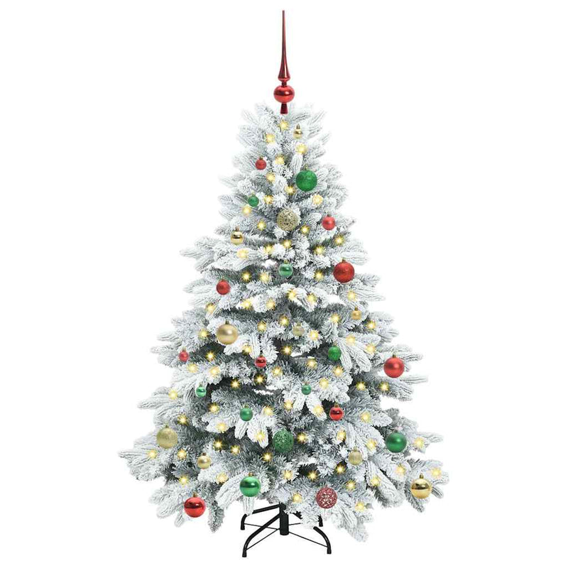 Load image into Gallery viewer, Vidaxl kunstkerstboom met 150 led met standaard wit 150 cm pe en pvc