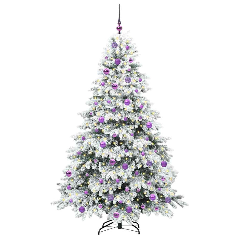 Load image into Gallery viewer, Vidaxl kunstkerstboom met 300 led met standaard wit 180 cm pe en pvc