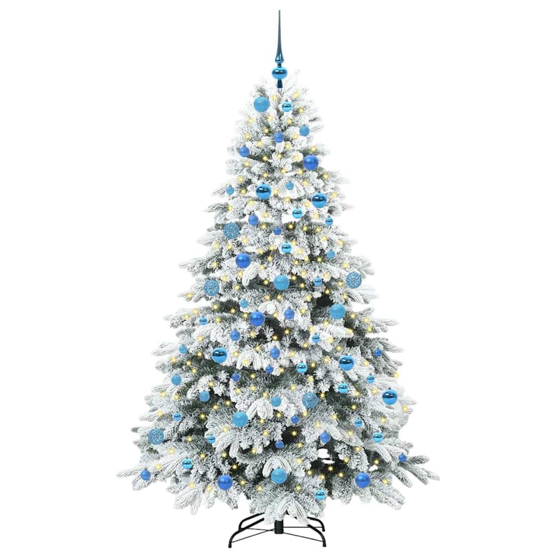 Load image into Gallery viewer, Vidaxl kunstkerstboom met 300 led met standaard wit 180 cm pe en pvc