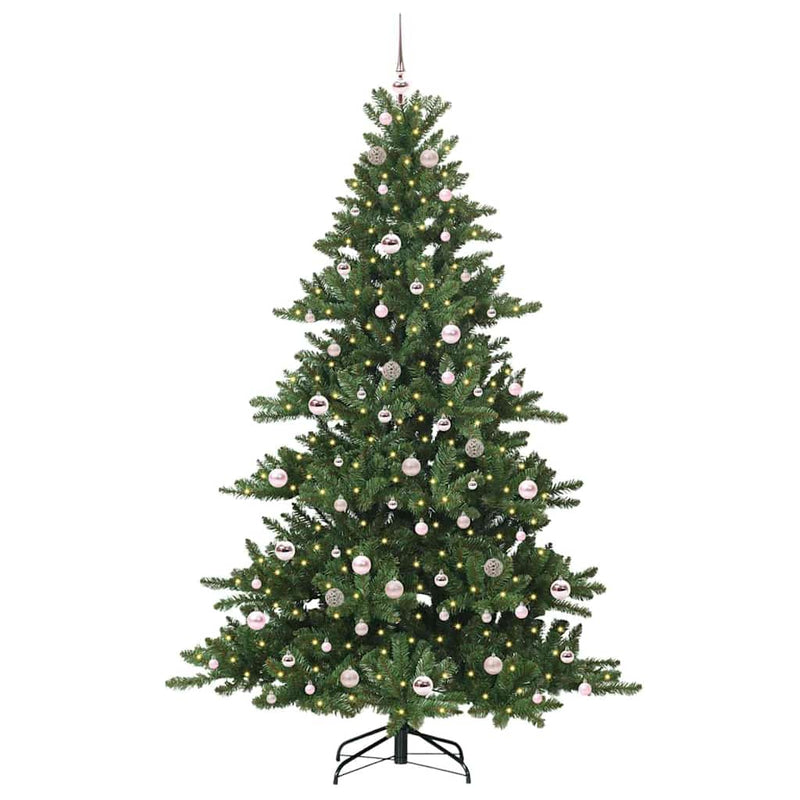 Load image into Gallery viewer, Vidaxl kunstmatige inklapbare kerstboom groen 210 cm pvc en staal