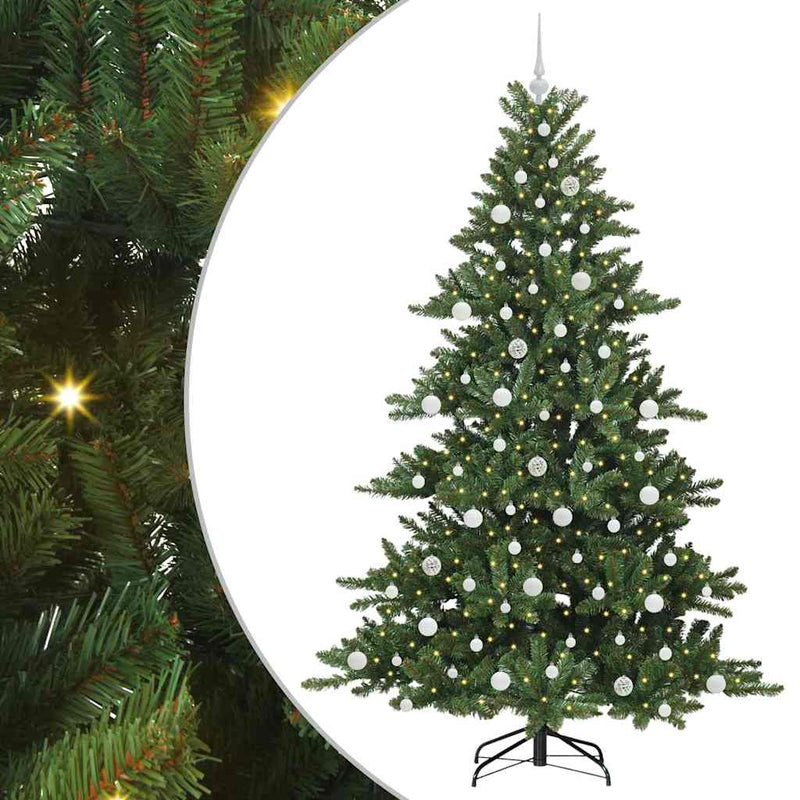 Load image into Gallery viewer, Vidaxl kunstmatige inklapbare kerstboom groen 210 cm pvc en staal