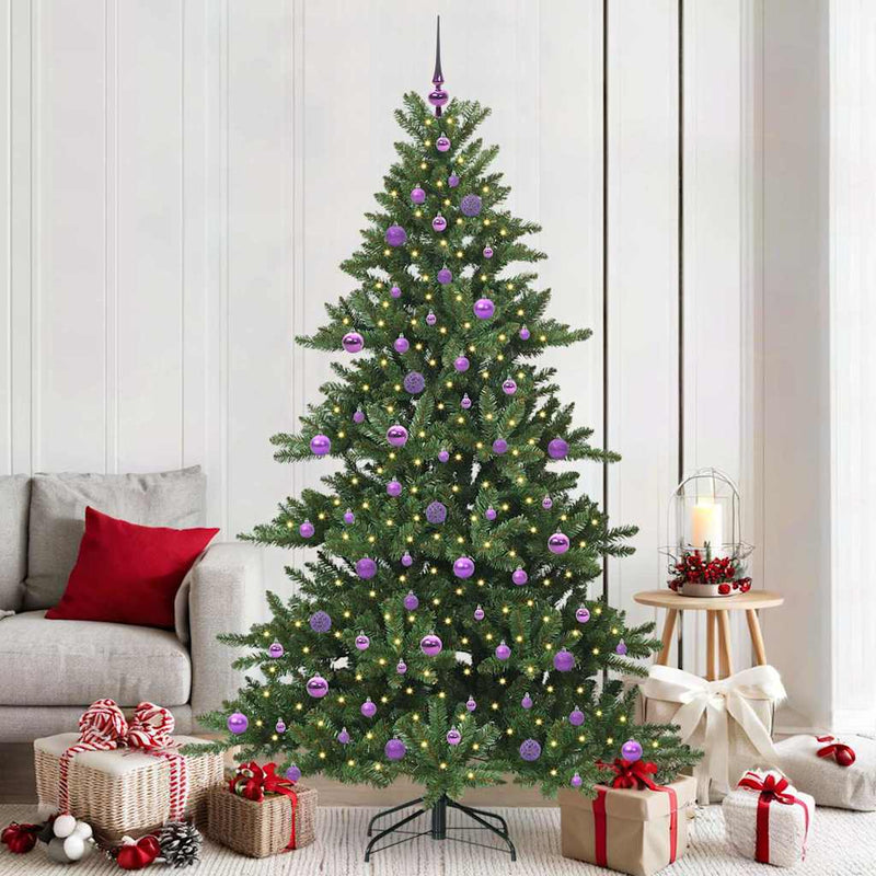 Load image into Gallery viewer, Vidaxl kunstmatige inklapbare kerstboom groen 210 cm pvc en staal