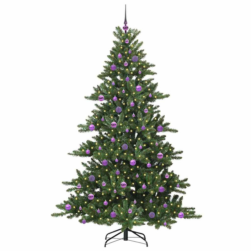 Load image into Gallery viewer, Vidaxl kunstmatige inklapbare kerstboom groen 210 cm pvc en staal